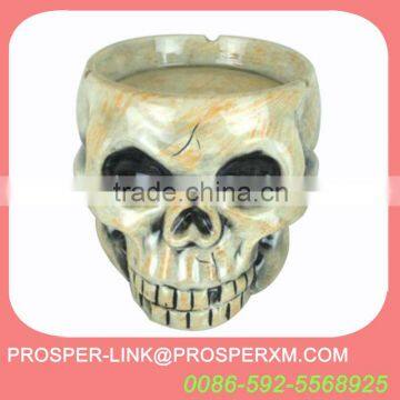 halloween ceramic skull ashtray