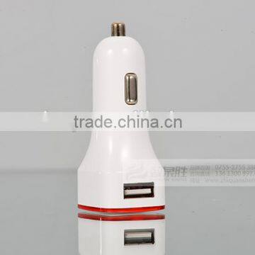 Intelligent fast Universal Car Charger, Iphone 5V 2.1A Car Charger with dual usb