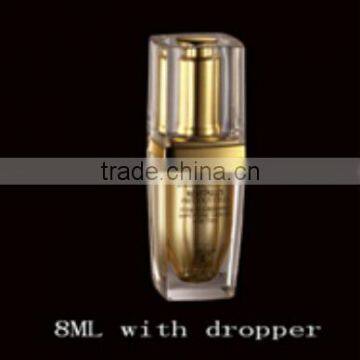 2015 Newest High quality 8ml square acrylic bottle with dropper