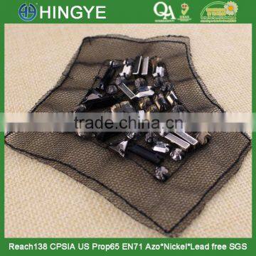 New Arrival Acrylic Stone Beaded Applique Patch for Shoulder NH-003 photo-2