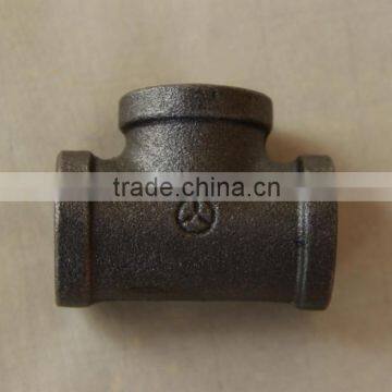 GI malleable iron pipe fitting 130 TEE, BS STANDARD