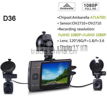 Professional HD Vehicle Car DVR Ambarella Solution G-sensor