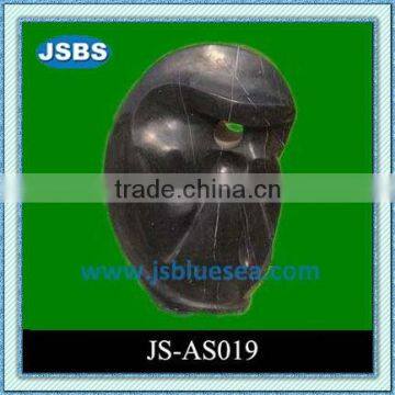 Black marble abstract carving for garden decoration