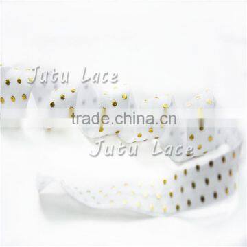 Shiny 5/8'' Elastic Fold Over Elastic - Stretch Baby/girls Headbands Accessory photo-6