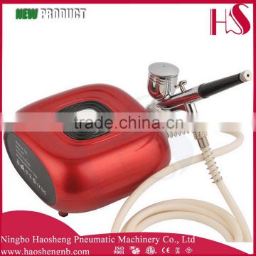 HaoSheng HS08-6AC-SK airbrush makeup compressor manufacture by china