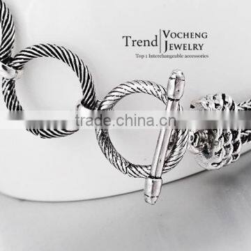 2015 New 18mm Ginger Snap Button Bracelet Heart Shape DIY Charm Interchangeable Handmade Pulseras Snap Bracelets photo-3