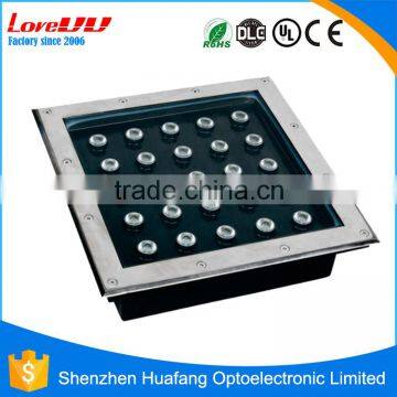 Wolesale hot sale 25w outdoor lighting square led underground light ip67