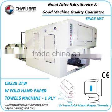 High Speed Hygiene Mini W Folding Paper Towel Embossing Machine