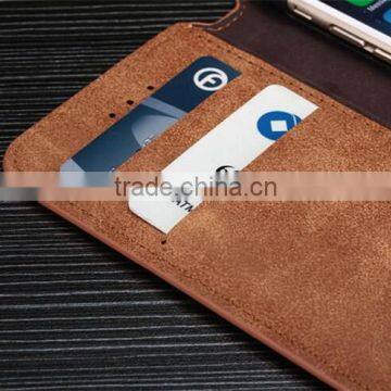 2016 Magnetic Flip Wallet Retro Leather Case for Iphone 6 6s 4.7 photo-2