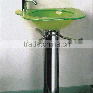 glass vanity/glass bathroom vanity unit/floating glass vanity