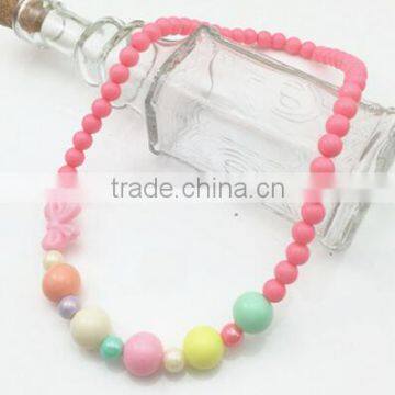 >>Best Selling Pretty Kids Bead Bubble Necklace/ photo-5