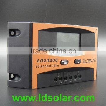 10A 20A 12V24V solar controller with LCD for solar energy system