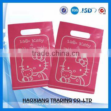 Wholesale fancy logo printed machine made shopping plastic bags designer shopping plastic bags
