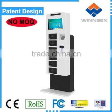 New Generation Free Standing With 19 Inch Touch Screen Coin Operated Locker Cell Phone Charging Station APC-06B photo-6