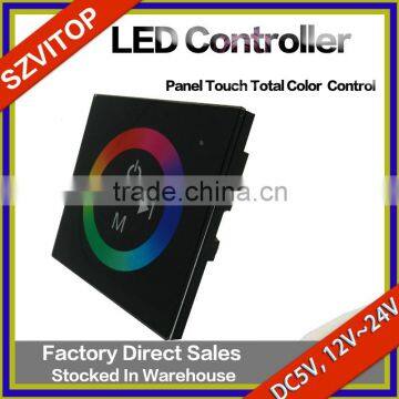 LED Light Strip Remote Controller Touch Panel Total Color Control DC12V,24V
