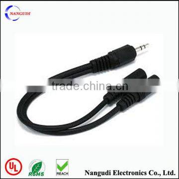 6in Stereo Splitter Cable - 3.5mm Male to 2x 3.5mm Female