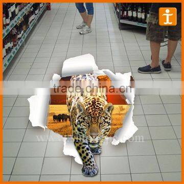 Custom Good Quality Full Colour Print Anti Slip Scratch Resistant Vinyl Floor Decals