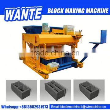 WANTE BRAND WT6-30movable concrete block making machinery shipping to Russia