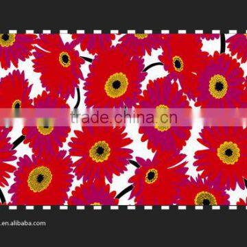 100% poly cheap flower printed satin fabric for dress