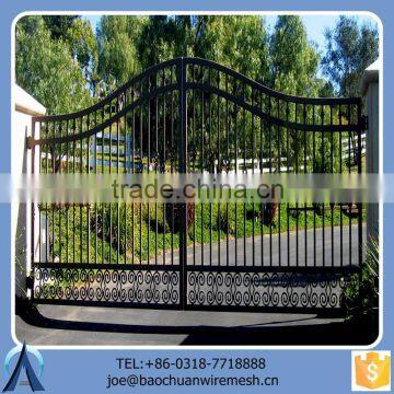 2015 Modern Ornamental White Metal Gate/Iron Gate/Steel Gate For Garden Home