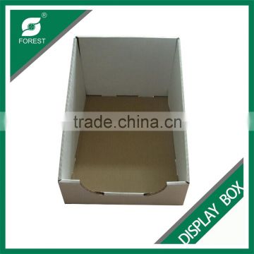 WHITE COLOR FASHION CUSTOMIZED LOGO PAPER DISPLAY BOX