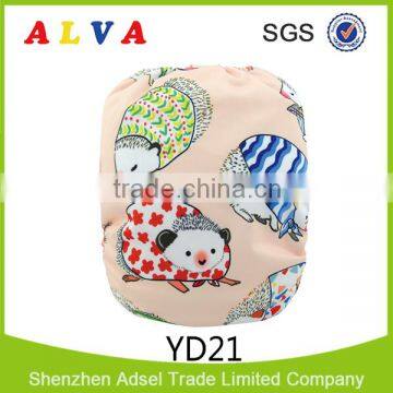 2016 Alva New Pattern Hedgehogs Design Hot Sale Pocket Baby Cloth Diaper