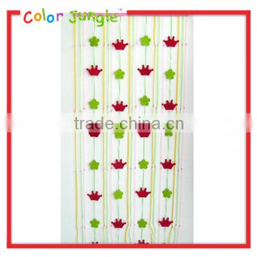 Crown and leafves cute kids room door curtain Decorative curtain door curtain