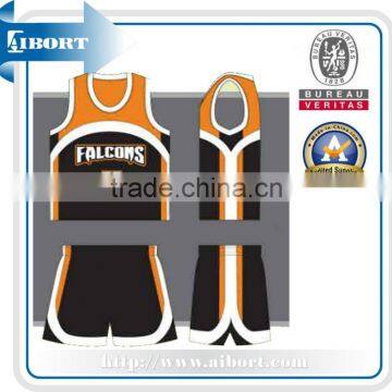 SUBBS-344 orange black basketball training kits 2013