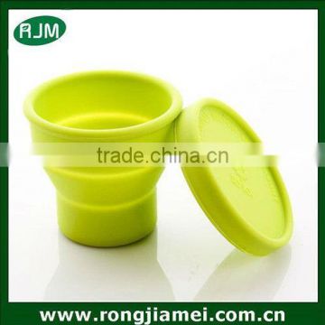 Cheap flexible silicone rubber folding cup