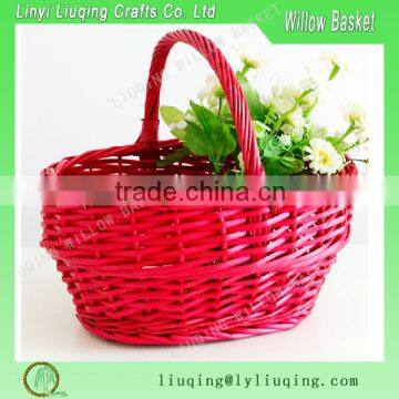 Natural handmade cheap wicker baskets hanging basket for fruit