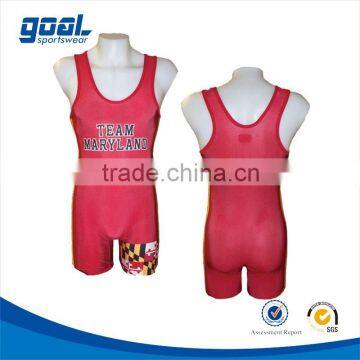 Custom fashion color oem cool dry custom cheap wrestling singlets