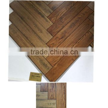 High quality 12.3mm HDF art parquet herringbone laminated flooring