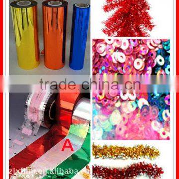 Decorative Colorful PET glitter/sequins film