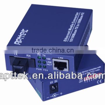 10/100M single mode single fiber rack mounted media converter price