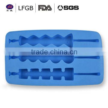 flexible eco-friendly silicone ice cube tray with FDA/LFGB