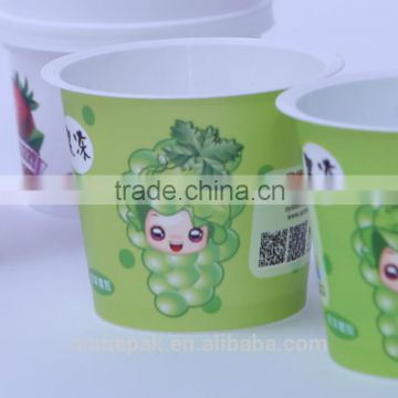 110ml IML yogurt jelly pudding plastic cup