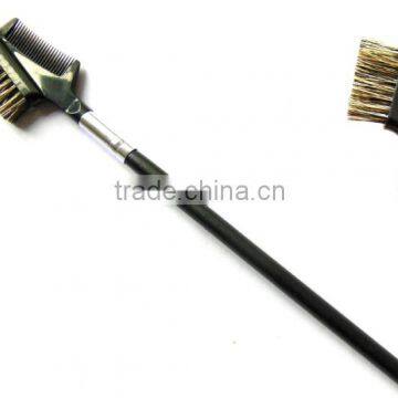 quality bristle fiber hair make up eyebrow comb brush