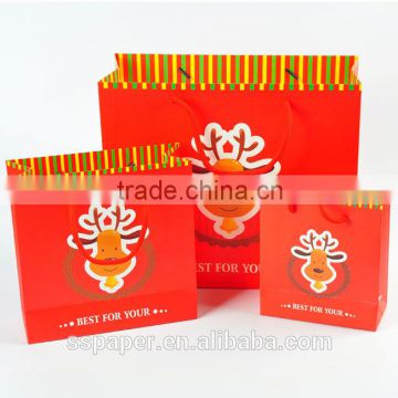 High grade Christmas Eve gift bag lucky elk lovely packaging hand bag