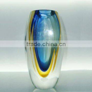 Murano Art Glass Vase For Flower Arrangement