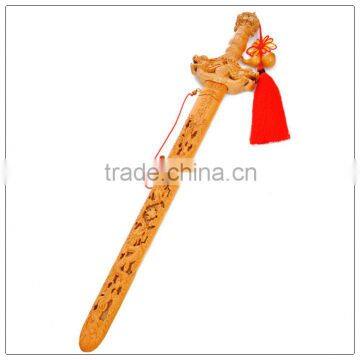 The Lucky Sword, the Peach Wood Sword, Wood Crafts, Home -guarding and Fengshui, for Security and Peace Home Decoration