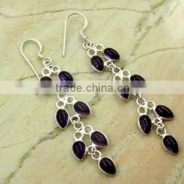 Beautiful ! AMETHYST Earrings & .925 Sterling Silver Earrings, silver jewelry wholesaller