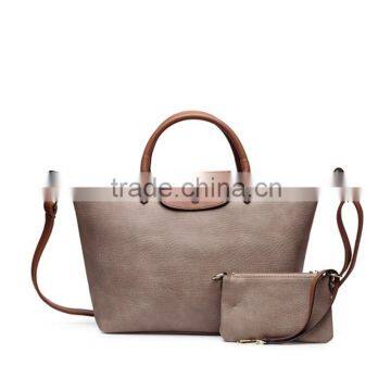 Hot Wholesale Cheap Custom Fashion Quilted Ladies Apricot Leather Tote Bags