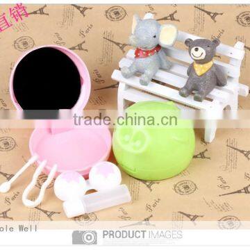 Contact Lens Case With Mirror,factory Outlet Hot Selling Animal Little Pig Contact Lens Case photo-2