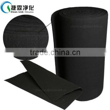 activated carbon filter pads/activated carbon filter /odor absorber fibrous activated carbon filter media