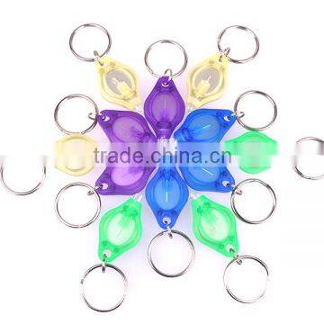 Plastic Multi-Color Light Promotional LED Keychain Light With CR2016 Battery photo-2