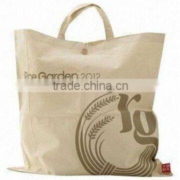 High quality clear wholesale lady's cotton canvas bag ,With button printed canvas bag,custom canvas bag