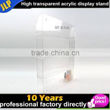 2016 new design high transparent acrylic nail polish display rack