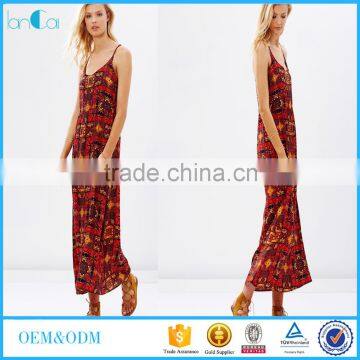 New trendy clothing floral printed african kitenge design long maxi dress