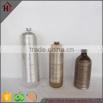 electroplating ceramic decorative tall vase craft