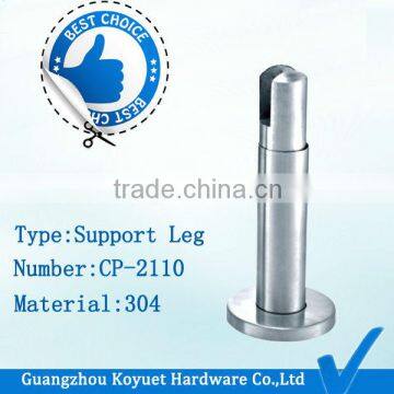 Factory Directly Sale Cubicle Hardware Casting Steel 304 Bathroom Partition Foot, Adjustable and Durable